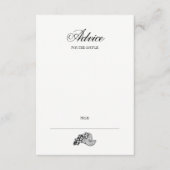 Kalligrafie & Wijn Huwelijksadvies Kaart (Voorkant)