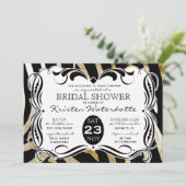 kalligrafie Zebra Print Vrijgezellenfeest Kaart (Staand voorkant)