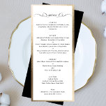 Kalligrafie Zwart Wit, Goud Lijst Formele bruiloft Menu<br><div class="desc">*GEEN ECHTE FOLIE* (FAUX-FOLIE) deze ontwerp-sjabloon is volledig bewerkbaar en aanpasbaar door u als klant - klik op de knop verder personaliseren als u het ontwerp wilt verplaatsen, toevoegen, verwijderen of belangrijke wijzigingen wilt aanbrengen _________________________ *als u vragen over het ONTWERP hebt of meer design of mogelijkheden nodig hebt, neem...</div>