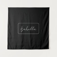 Kalligrafie Zwart Wit Plain Creatieve Moderne Naam