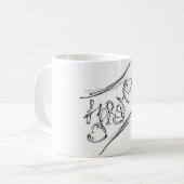 Kalligrafiekunst Koffiemok (Voorkant links)