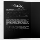 Kalligrafiescript 2-Fotoviering van het Leven Drieluik Programma (Binnenzijde eerst)