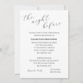 Kalligrafiescript minimalistisch huwelijk kaart (Voorkant)