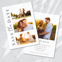 Kalligrafiescript Moderne fotobruiloft Save The Date