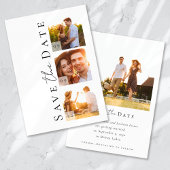 Kalligrafiescript Moderne fotobruiloft Save The Date