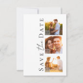 Kalligrafiescript Moderne fotobruiloft Save The Date (Voorkant)