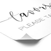 Kalligrafiescript Weddenschap voor voetgangers Foto Afdruk (Hoek)