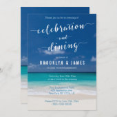 Kalligrafietekersservice Partij uitnodigen Kaart (Voorkant / Achterkant)