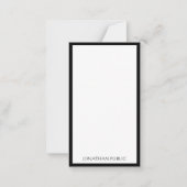 Kalligrafisch getypt zwart wit verticale Sjabloon (Voorkant)