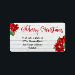 Kalligrafisch Merry Christmas-adreslabel Etiket<br><div class="desc">Kalligrafisch Merry Christmas-adreslabel</div>