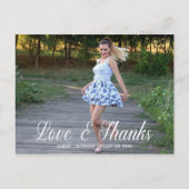 kalligrafisch schrift | Foto Afstuderen Dank u Briefkaart (Voorkant)