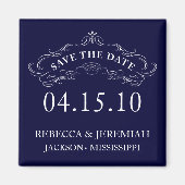 Kalligrafische bloei Bewaar de datummagneet Magneet (Voorkant)