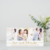 KALLIGRAFISCHE COLLAGE | BRUILOFT BEDANKT FOTOKAAR (Staand voorkant)