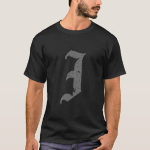 Kalligrafische hoofdletter I Grunge T-shirt
