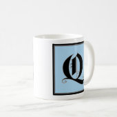 Kalligrafische hoofdletter Q Koffiemok (Voorkant rechts)