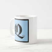 Kalligrafische hoofdletter Q Koffiemok (Voorkant links)