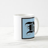 Kalligrafische hoofdletter R Koffiemok (Voorkant rechts)