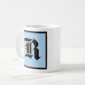 Kalligrafische hoofdletter R Koffiemok (Voorkant links)