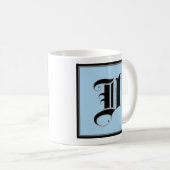 Kalligrafische hoofdletter V Koffiemok (Voorkant rechts)