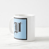 Kalligrafische hoofdletter V Koffiemok (Voorkant links)