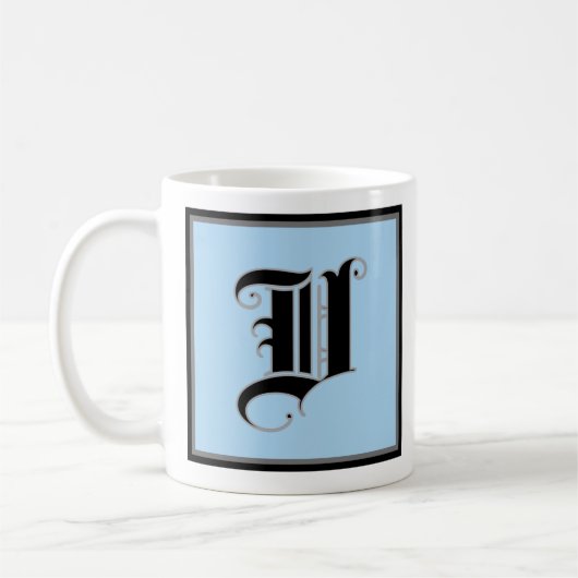 Kalligrafische hoofdletter V Koffiemok (Links)