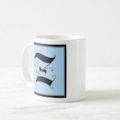 Kalligrafische hoofdletter Z Koffiemok (Voorkant links)