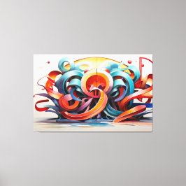 kalligrafische stijl canvas afdruk