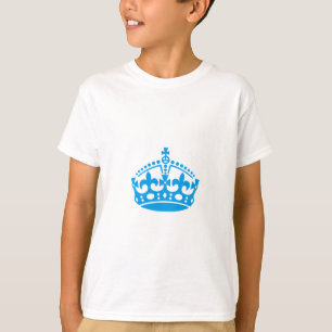 Kalm aan blauwe overwinningskroon t-shirt