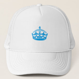 Kalm aan blauwe overwinningskroon trucker pet