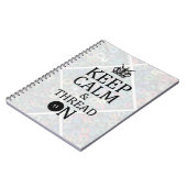 Kalm aan borduurwerk houden notitieboek (Linkerzijde)