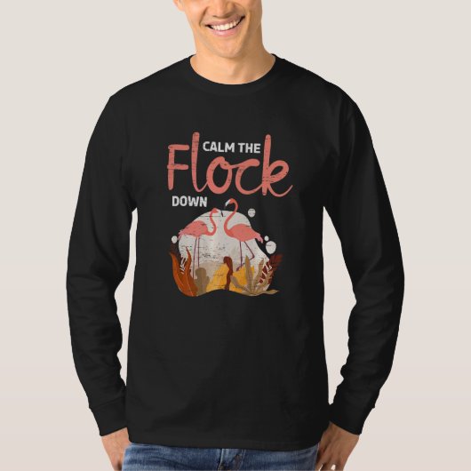 Kalm aan de hek Melanin Flamingo T-shirt (Voorkant)