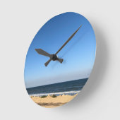 Kalm aan de moderne strandwand ronde klok (Hoek)