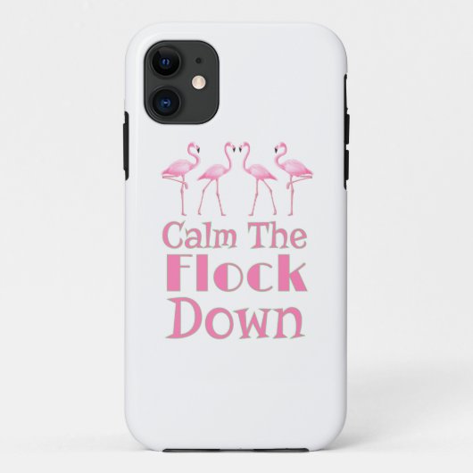 Kalm aan de schamele flamingo Case-Mate iPhone case (Achterkant)