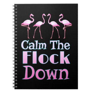 Kalm aan de schamele flamingo notitieboek