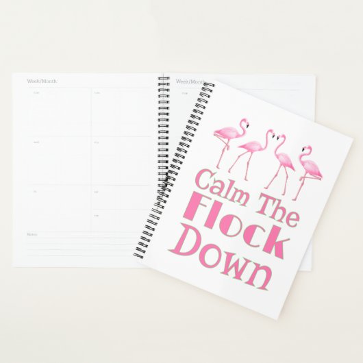 Kalm aan de schamele flamingo planner (Display)