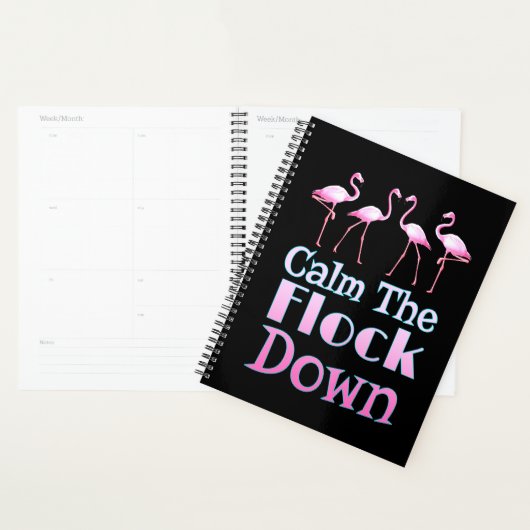 Kalm aan de schamele flamingo planner (Display)