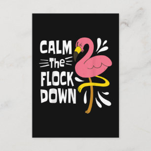 Kalm aan de schimmelroze flamingo informatiekaartje