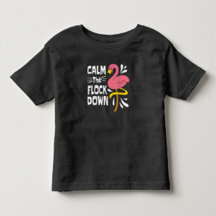 Kalm aan de sluis van grappige roze flamingo kinder shirts
