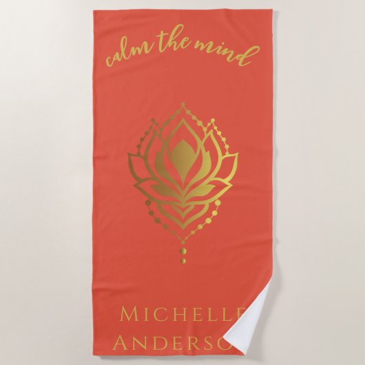 Kalm aan de zijhanddoek strandlaken (Voorkant)