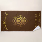 Kalm aan de zijhanddoek strandlaken (Voorkant)