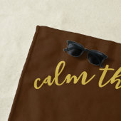 Kalm aan de zijhanddoek strandlaken (In situ)