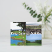 Kalm aan Golf Hawaii Briefkaart (Staand voorkant)