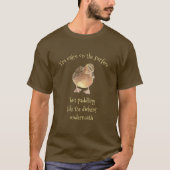 Kalm aan het oppervlak Fun Duck Quote T-shirt (Voorkant)