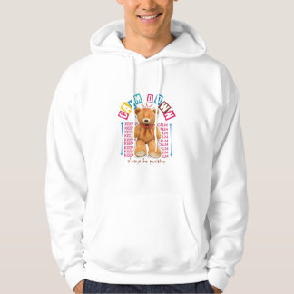 KALM AAN - HOUD KALM Schattige Teddybeer Hoodie