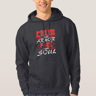 Kalm aan – inspirerend citaatontwerp hoodie