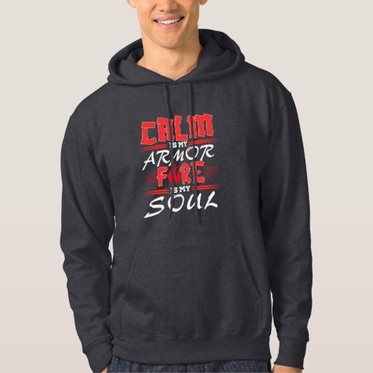 Kalm aan – inspirerend citaatontwerp  hoodie (Voorkant)