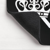 Kalm aan krakers houden / kroonse Logo {donker} Muismat (Hoek)