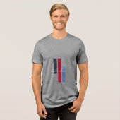 Kalm aan Tri-Blend shirt (Voorkant volledig)
