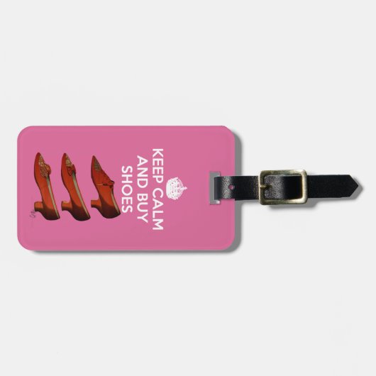 Kalm-aankoopschoenen bewaren 2 bagagelabel (Voorkant horizontaal)