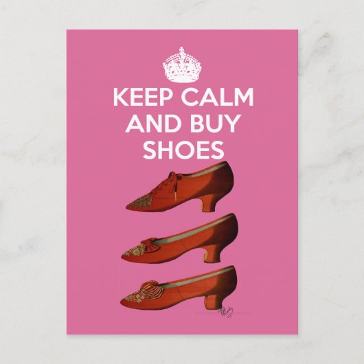 Kalm-aankoopschoenen bewaren 2 briefkaart (Voorkant)